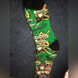 🖤 4 paid  Ed Hardy Graphic Men's Socks